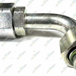 HS144- NIPPLE -16 HOSE X 90 TO -12 ORING